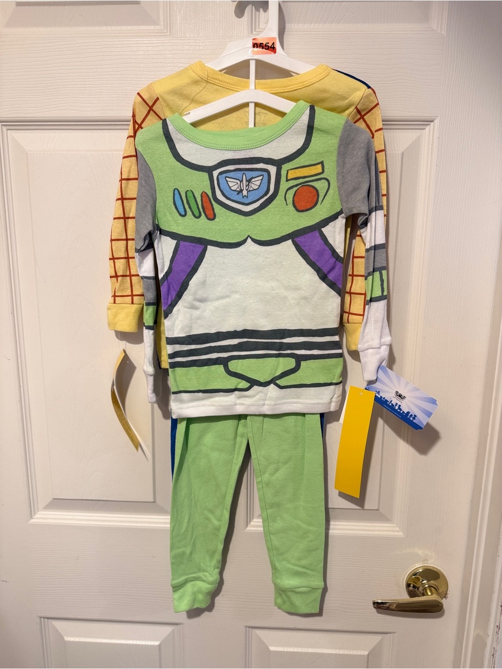 Disney Pixar Toy Story Woody & Buzz Lightyear Pajama Set 4T NWT Toddler PJs - Picture 6 of 8